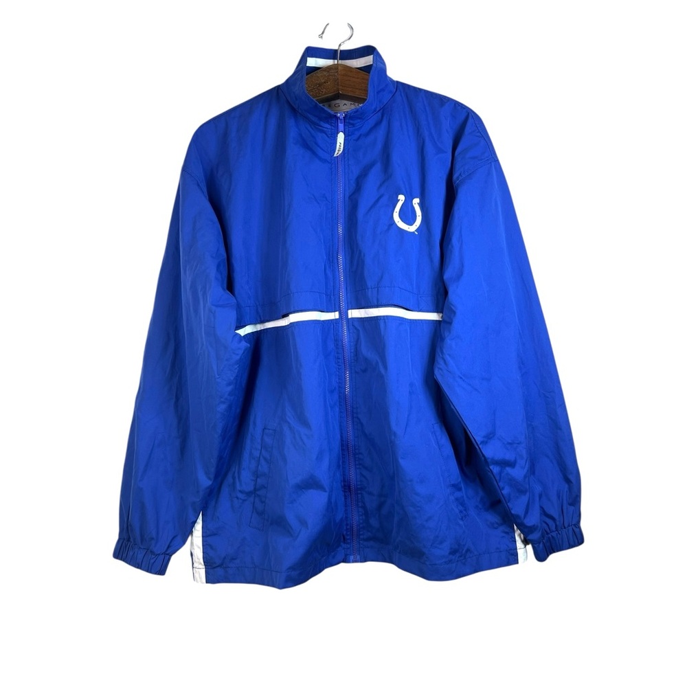 PreGame Vintage NFL Indianapolis Colts Full Zip Windbreaker Jacket Men's Size M
